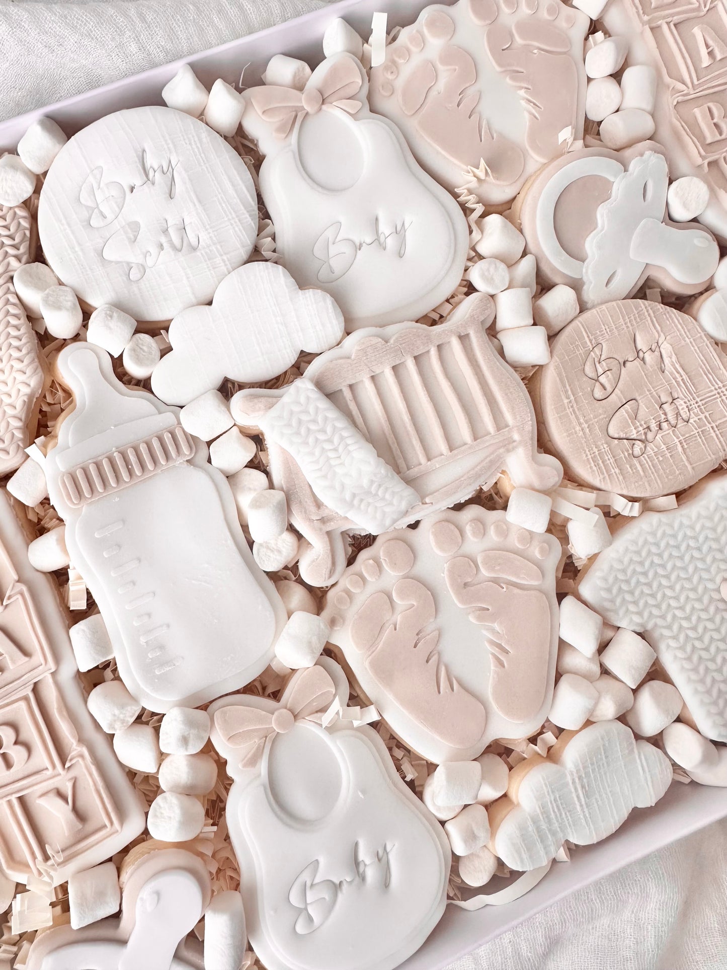 Baby themed shortbread box