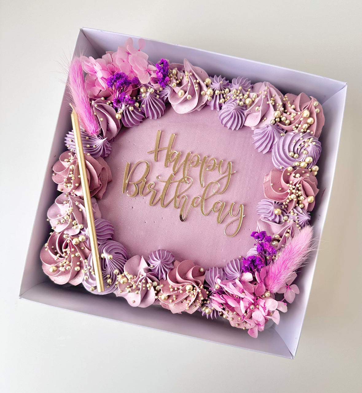 Square sheet cake