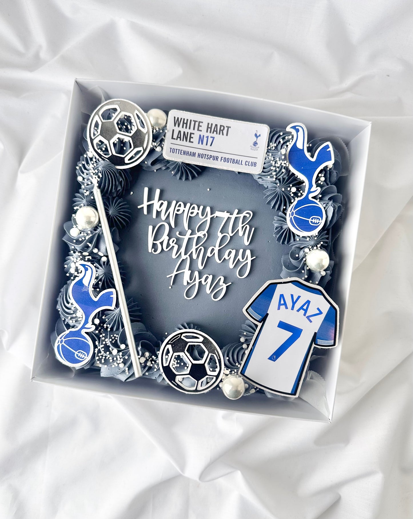 Square sheet cake with theme