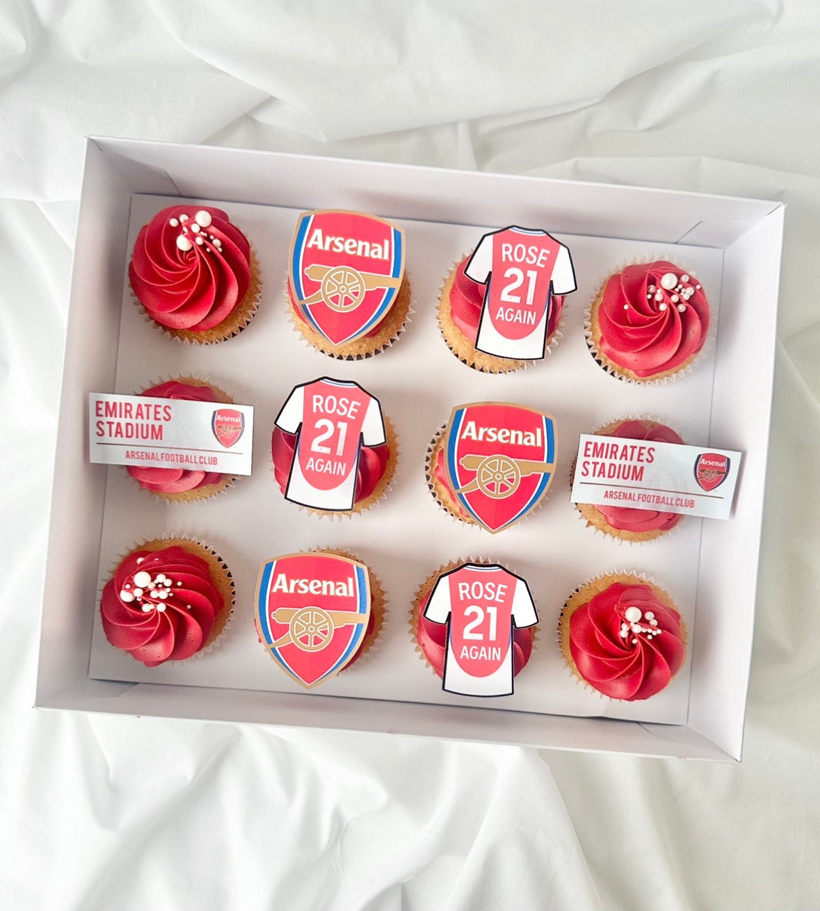 Football themed cupcakes