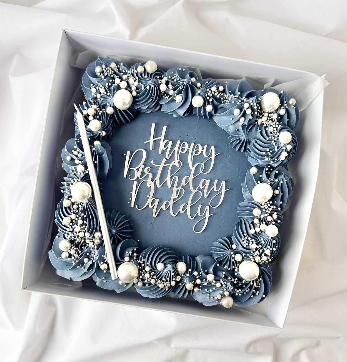 Square sheet cake