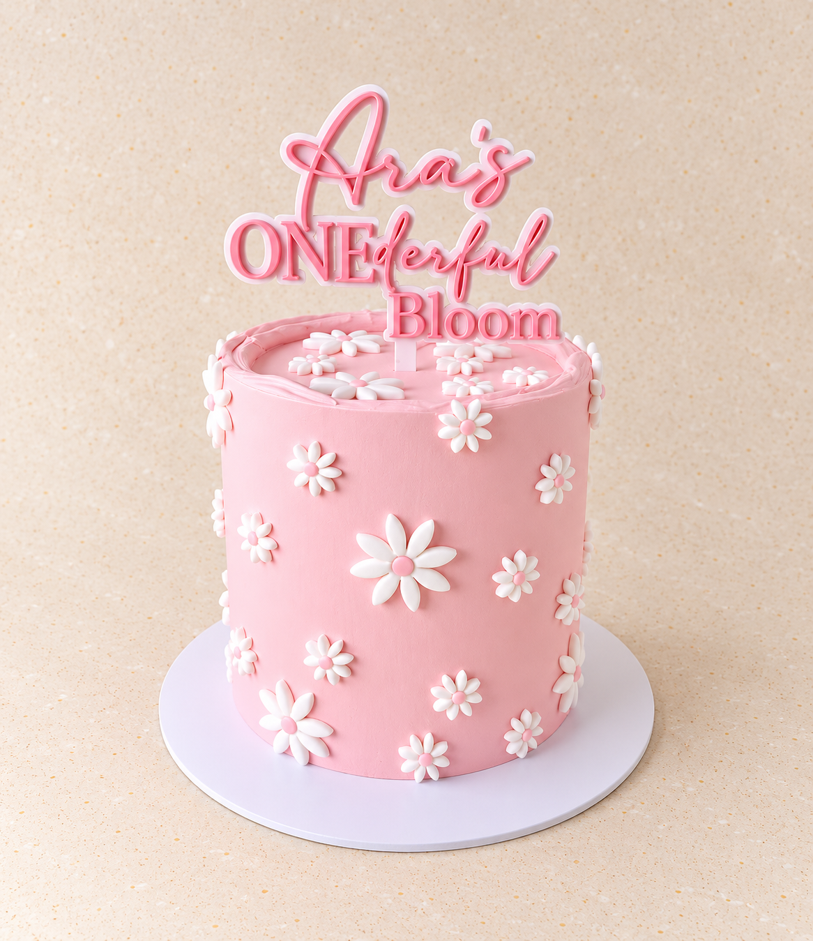 Daisy themed cake