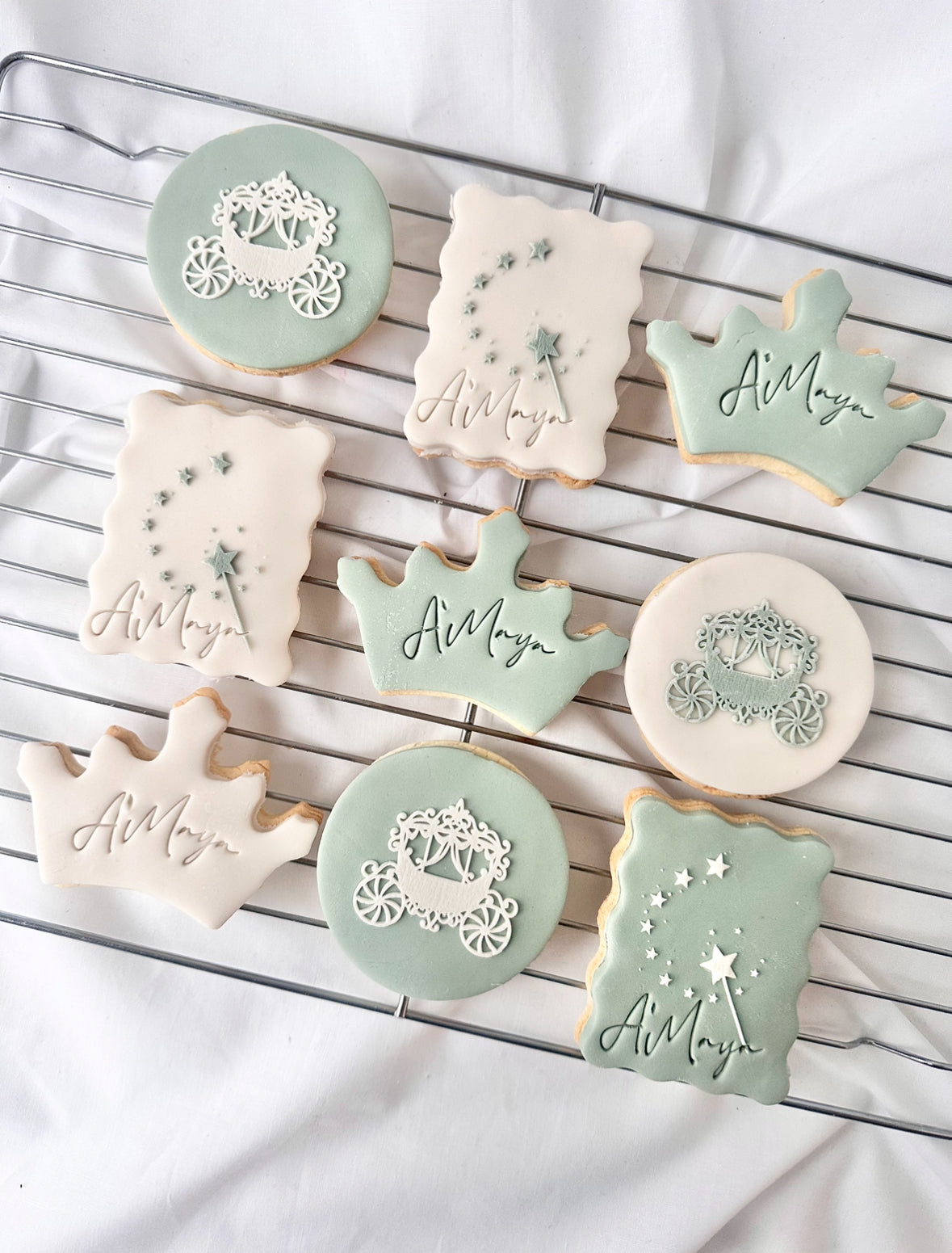 Princess themed biscuits