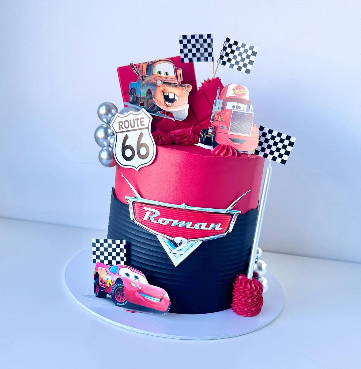Cars themed cake
