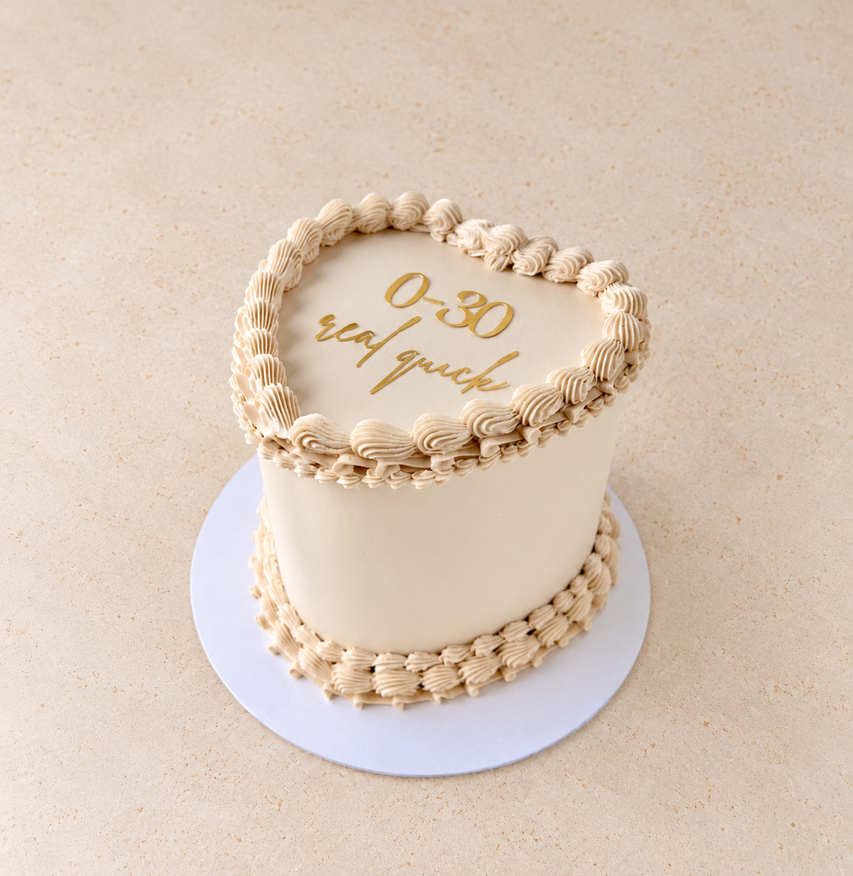 Classic heart cake