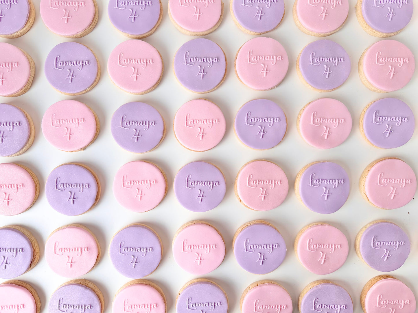 Personalised name & age shortbread biscuits
