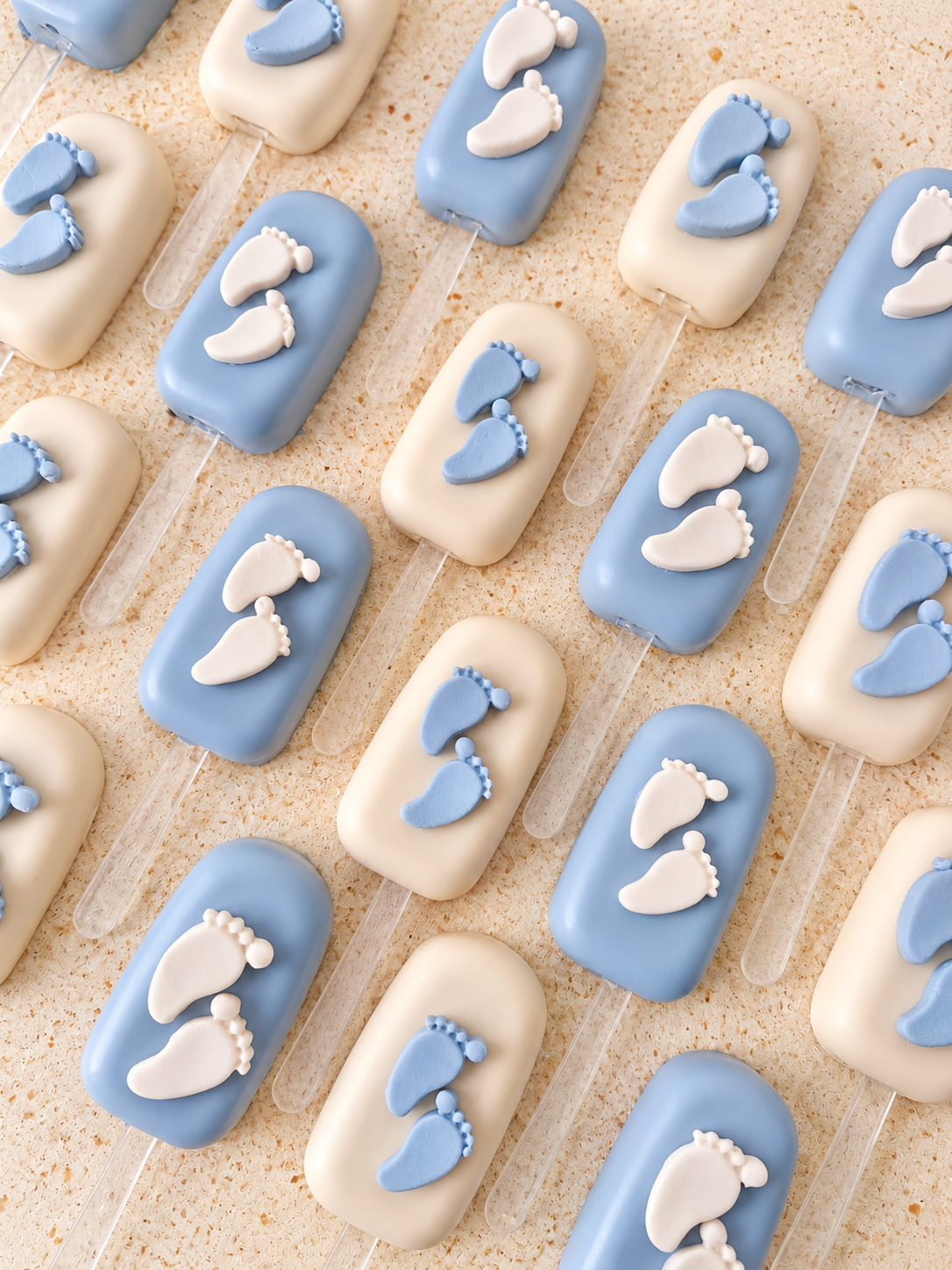 Baby feet themed Cakesicles