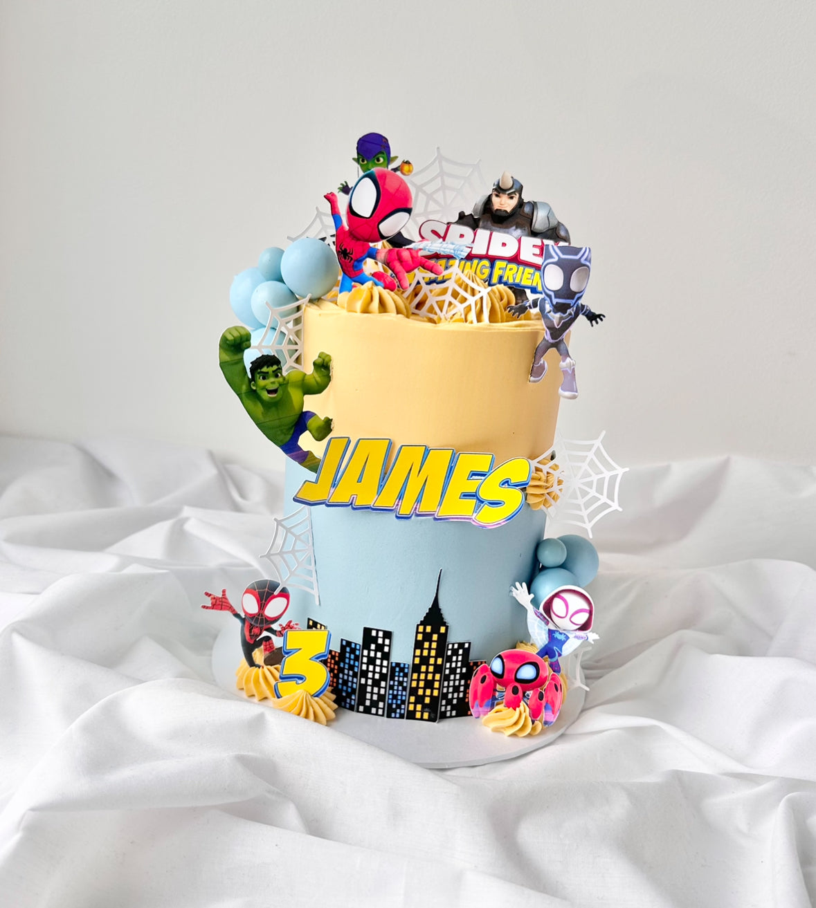 Spidey & his amazing friends themed cake