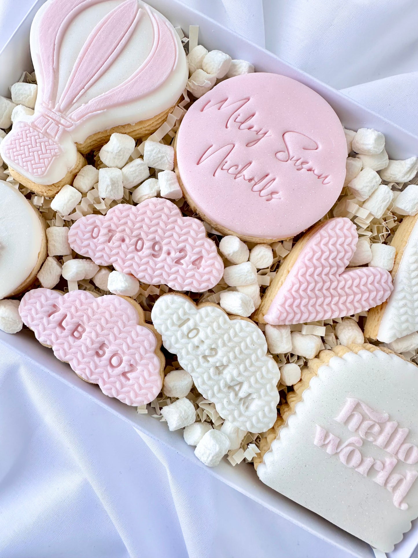 Hello world shortbread biscuit box