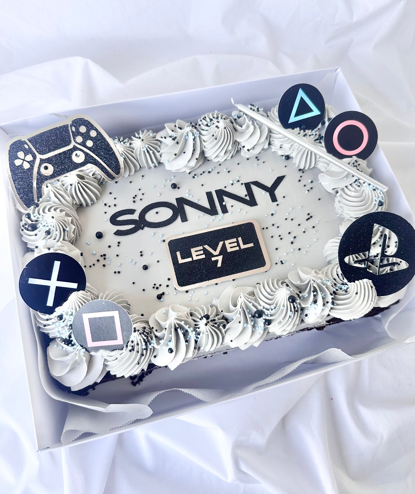 Rectangle sheet cake with theme