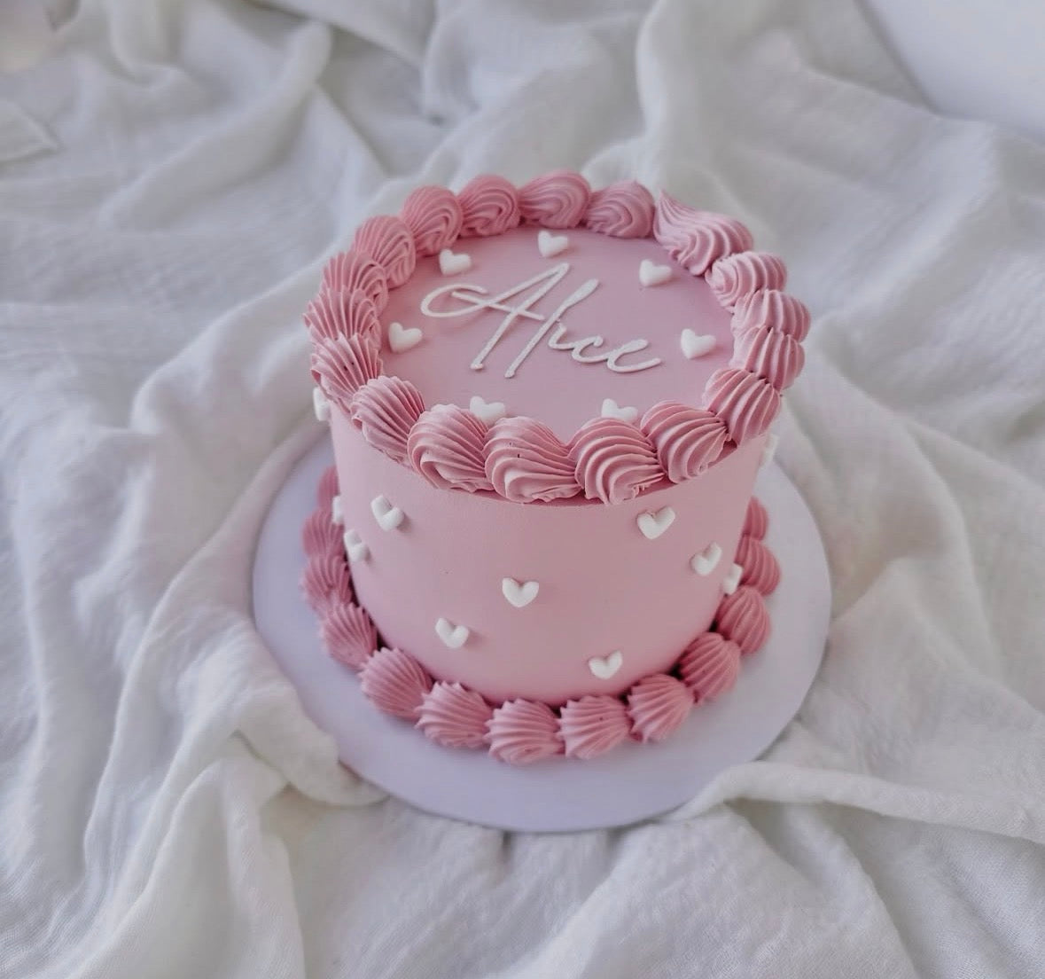 Cake of hearts