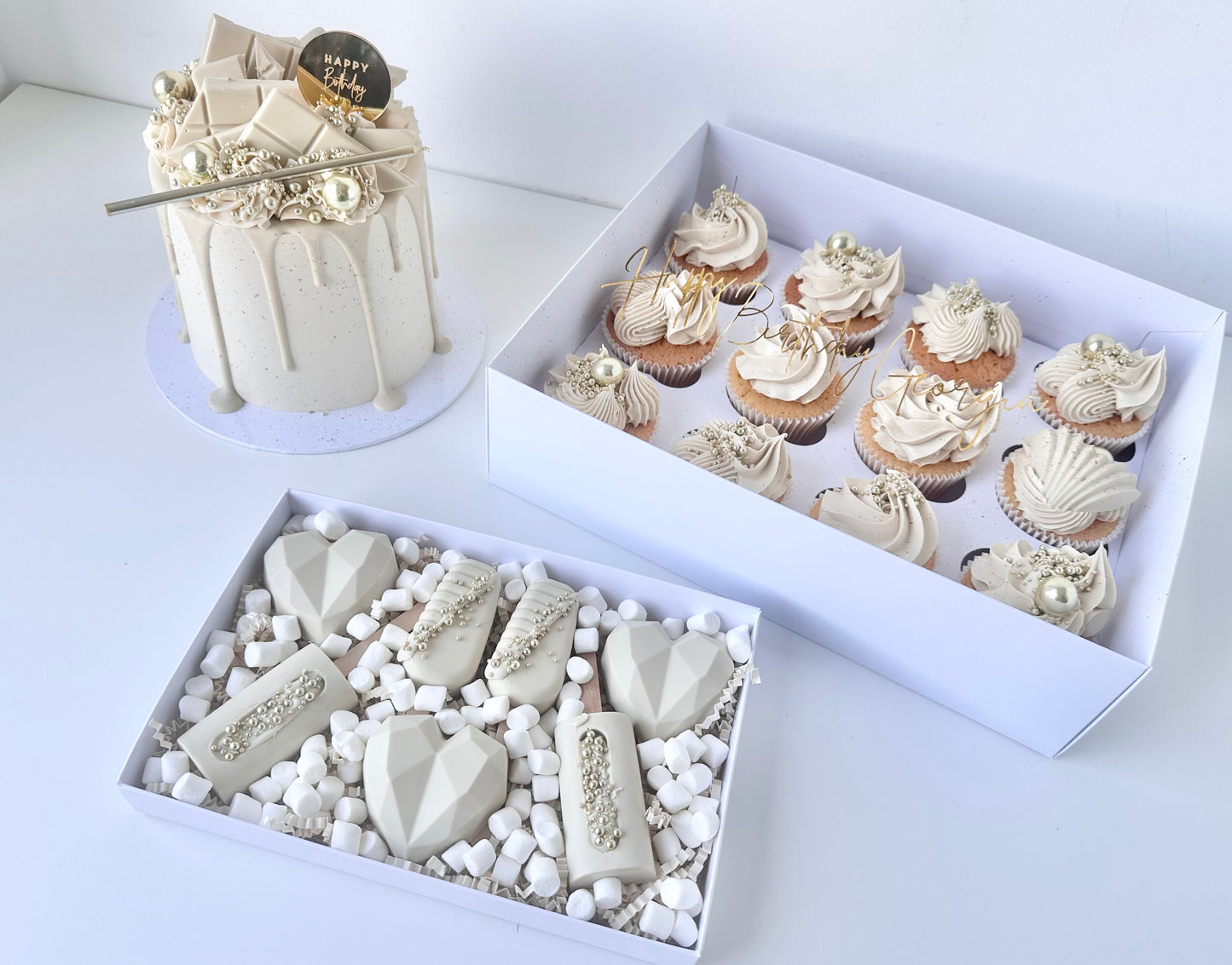 Baby drip cake, Cupcakes & Cakesicle set