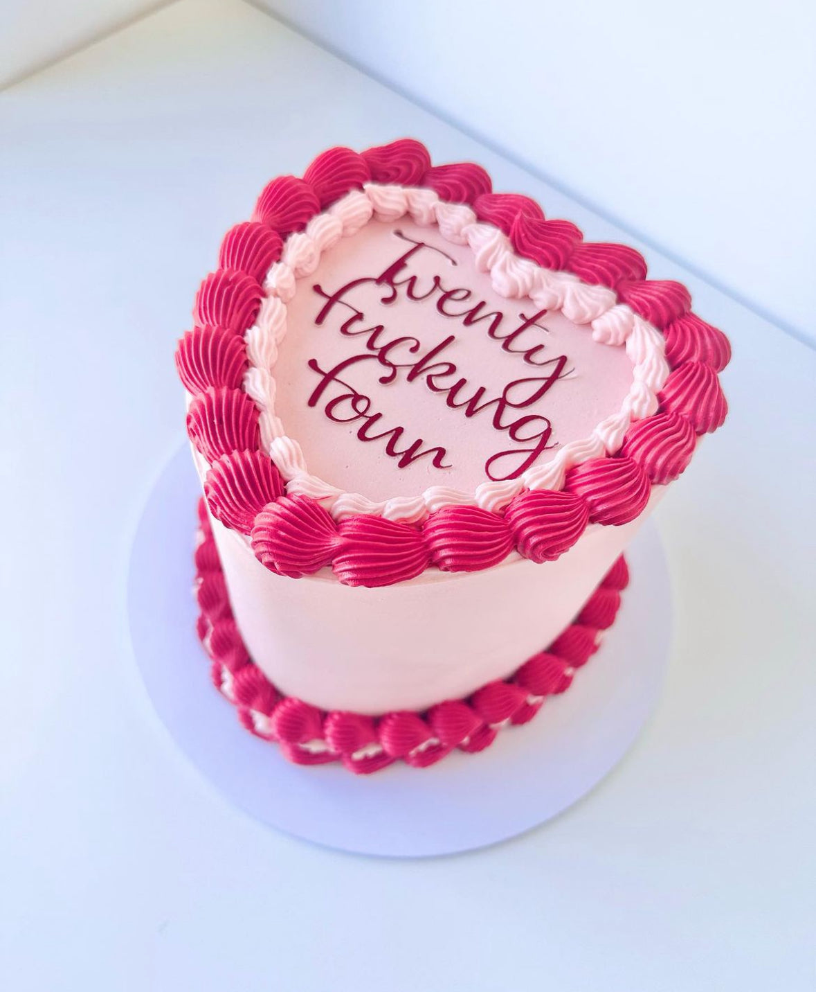 Lambeth heart cake