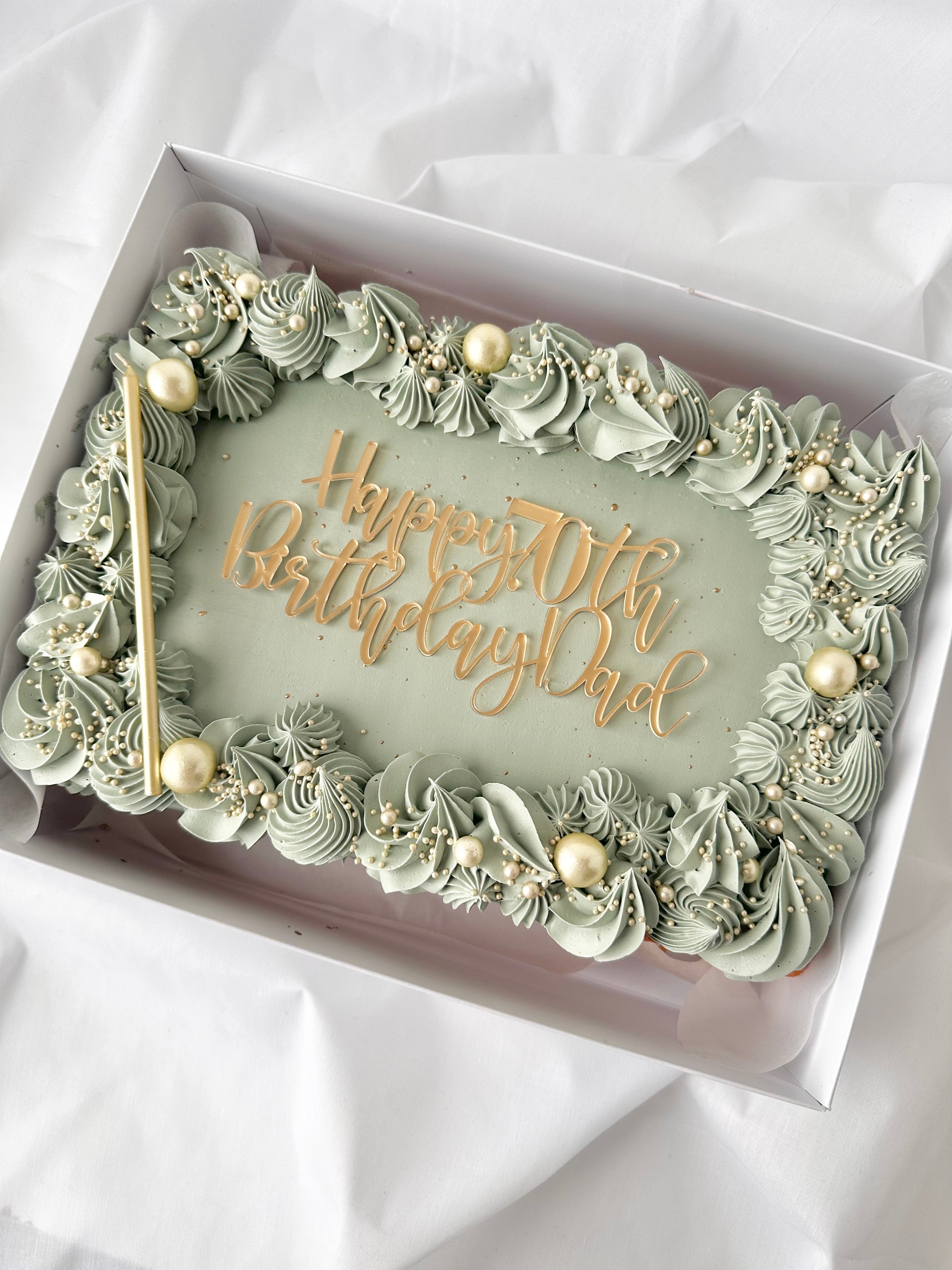 Rectangle Sheet Cake – Bake Me A Treat