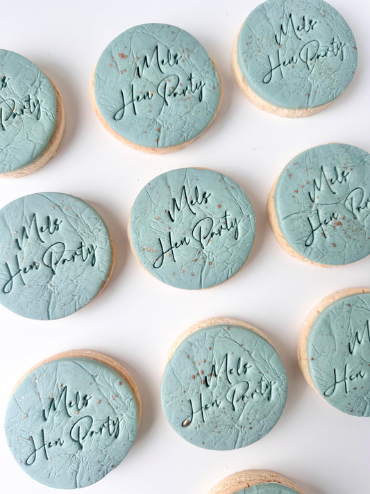 Personalised shortbread biscuits