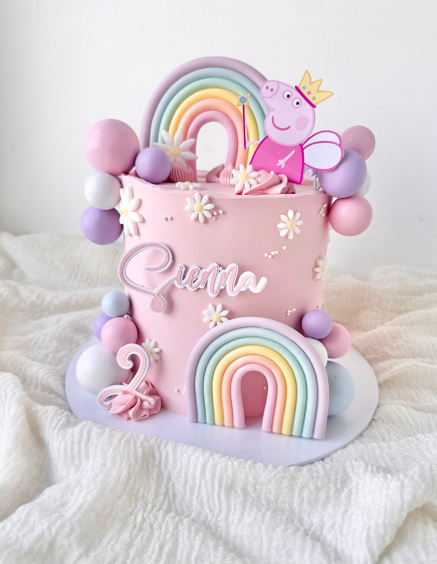 Peppa pig themed cake