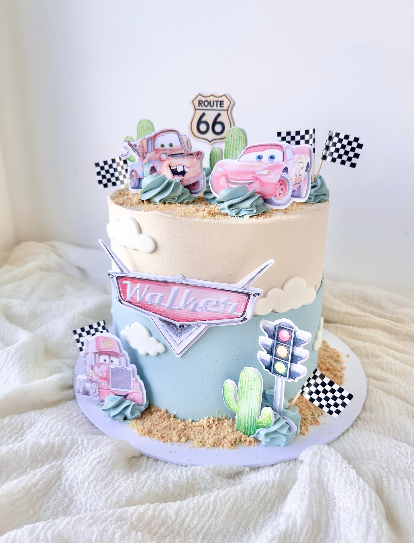 Cars themed cake
