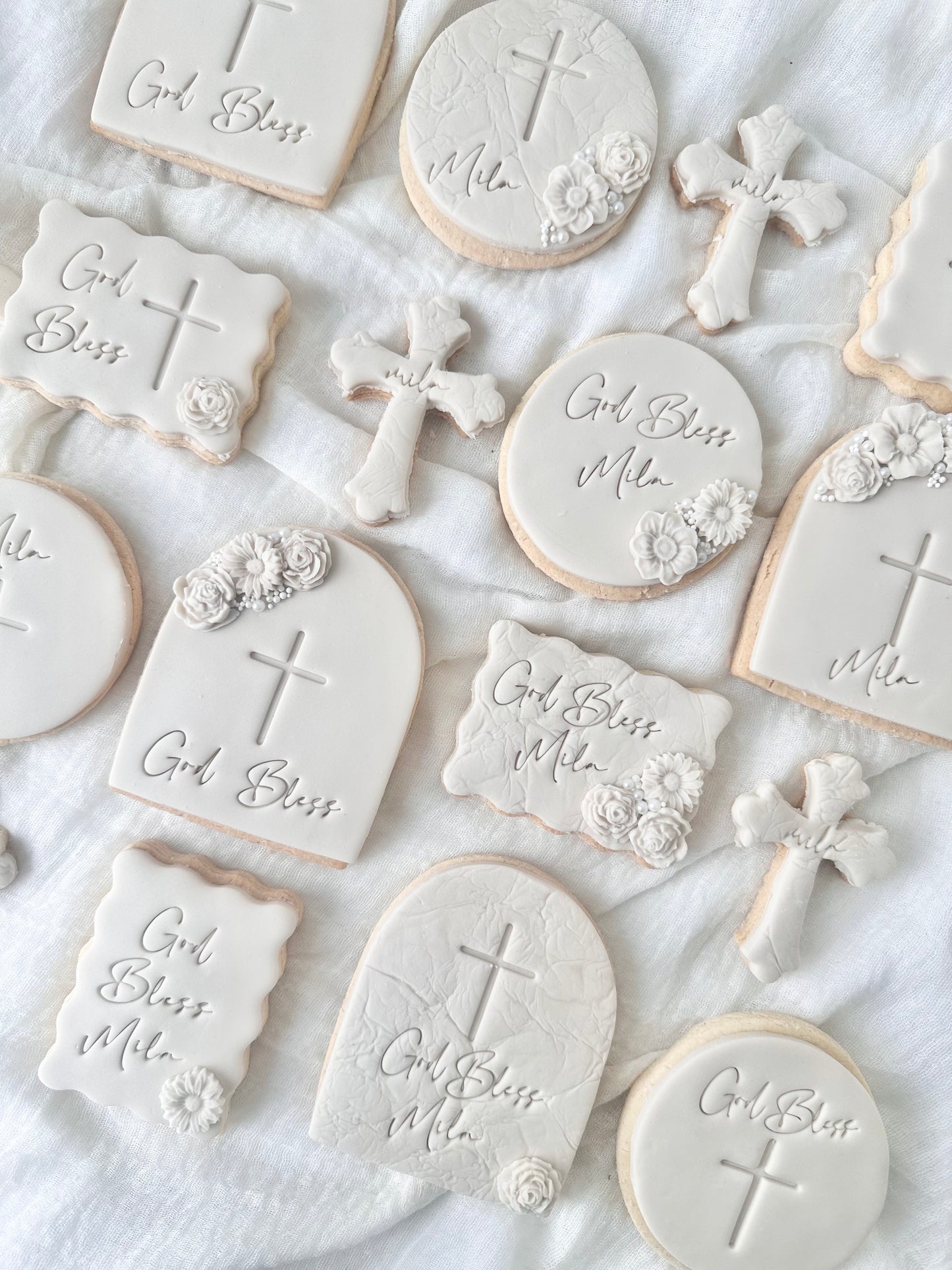 Christening shortbread biscuits