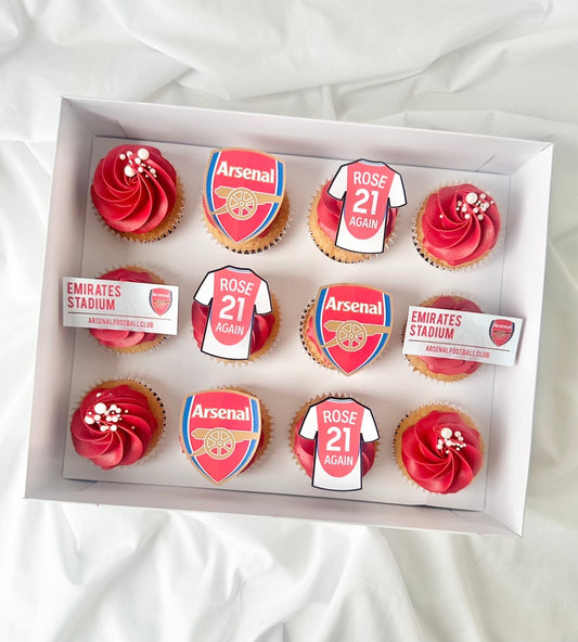 Football themed cupcakes