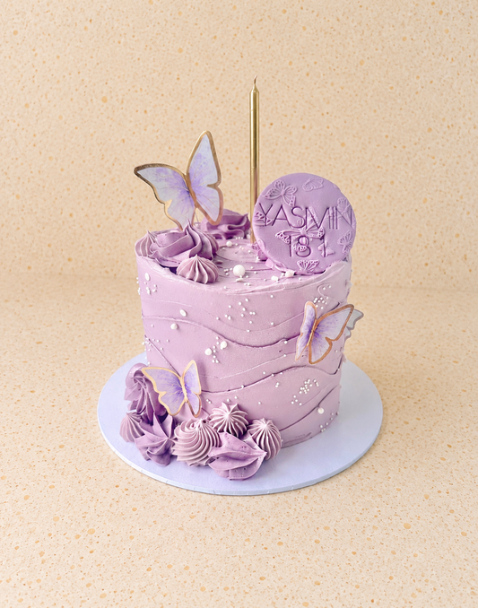Butterfly themed didi cake