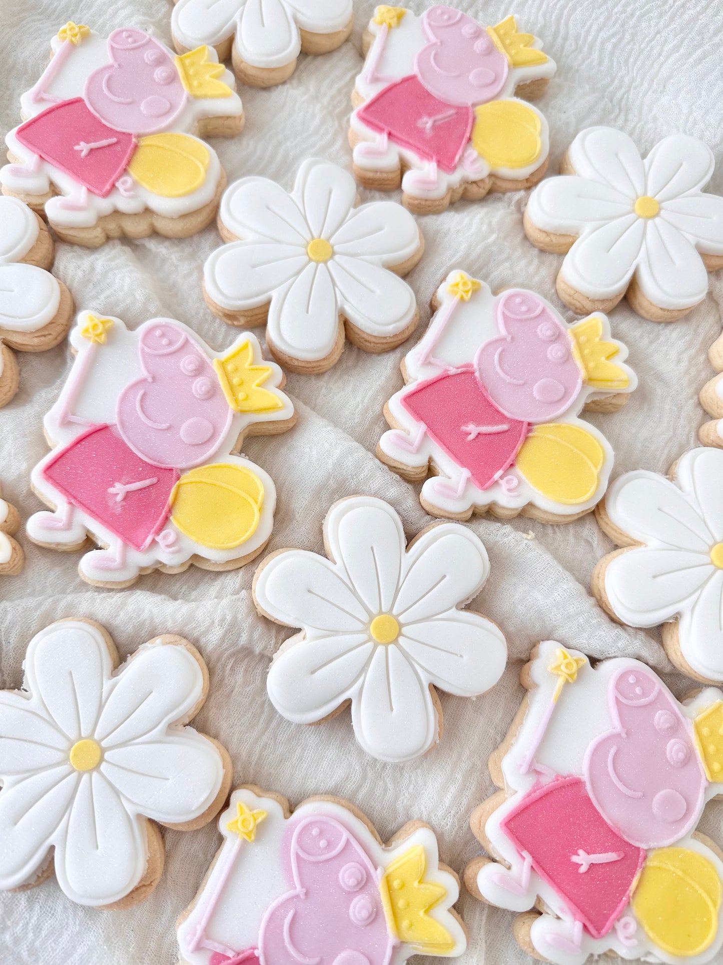 Peppa pig themed biscuits