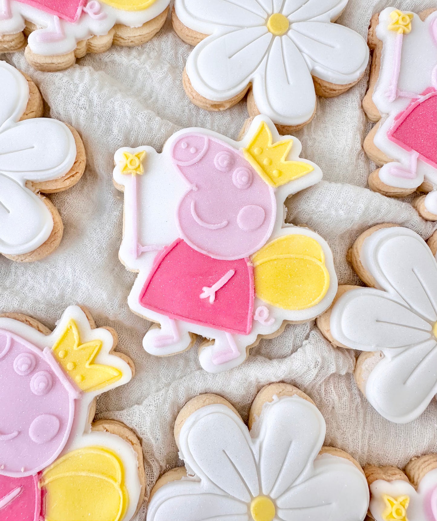 Peppa pig themed biscuits