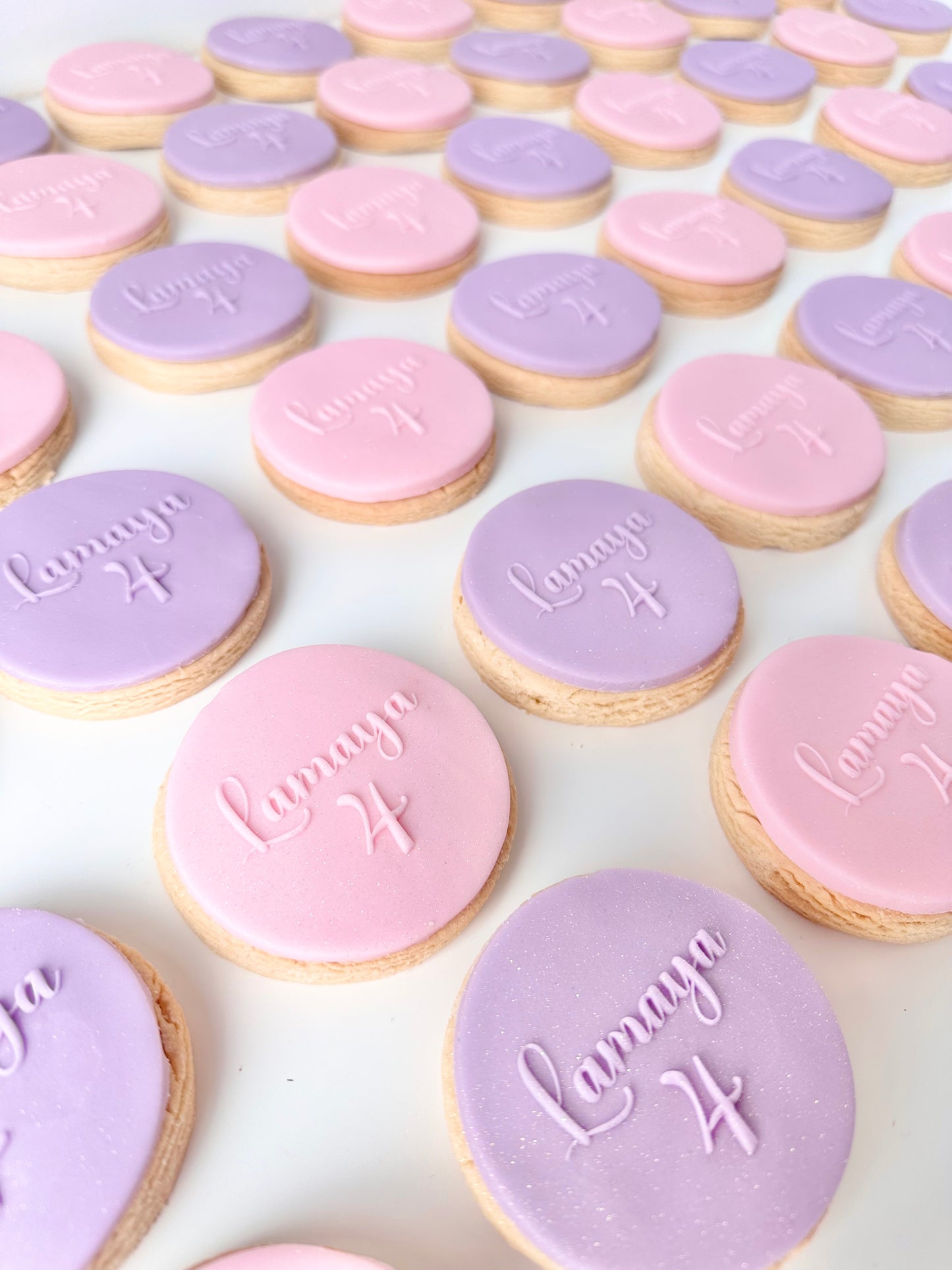 Personalised name & age shortbread biscuits