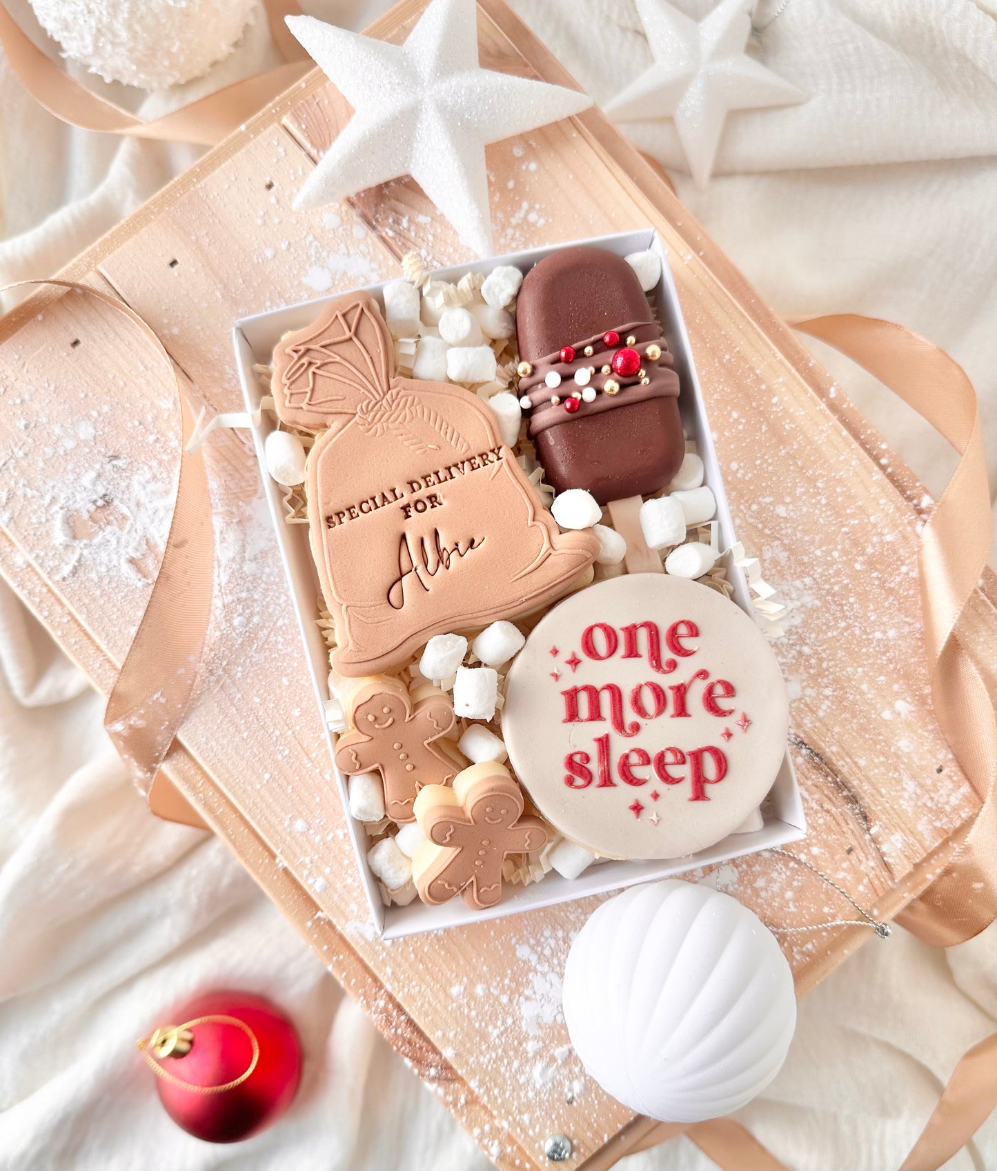 One more sleep cakesicle box