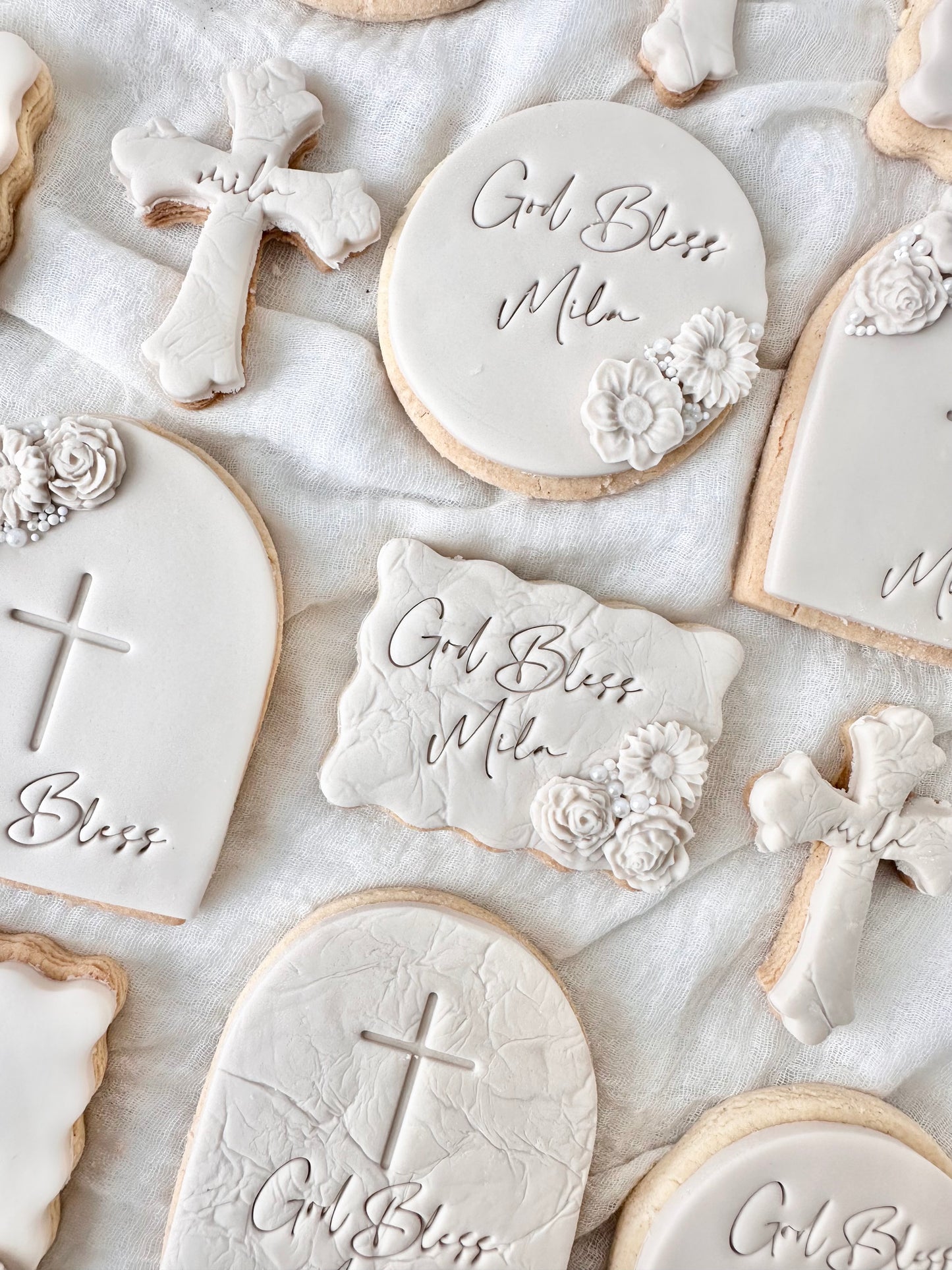 Christening shortbread biscuits