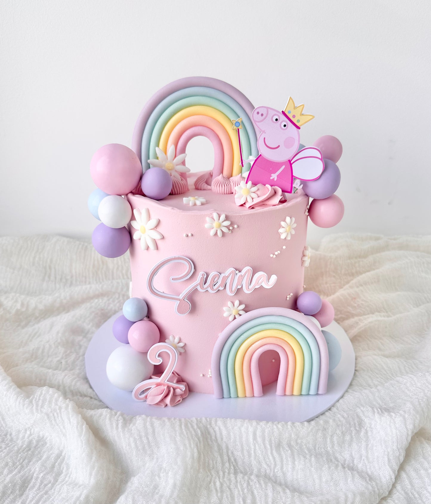 Peppa pig themed cake
