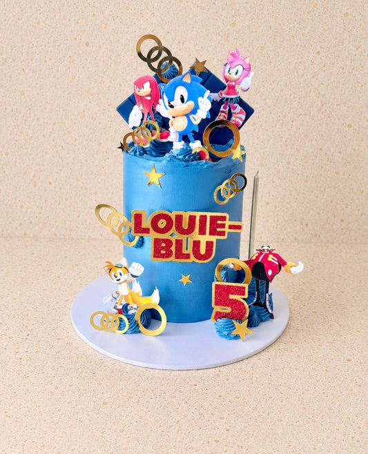 Sonic themed cake