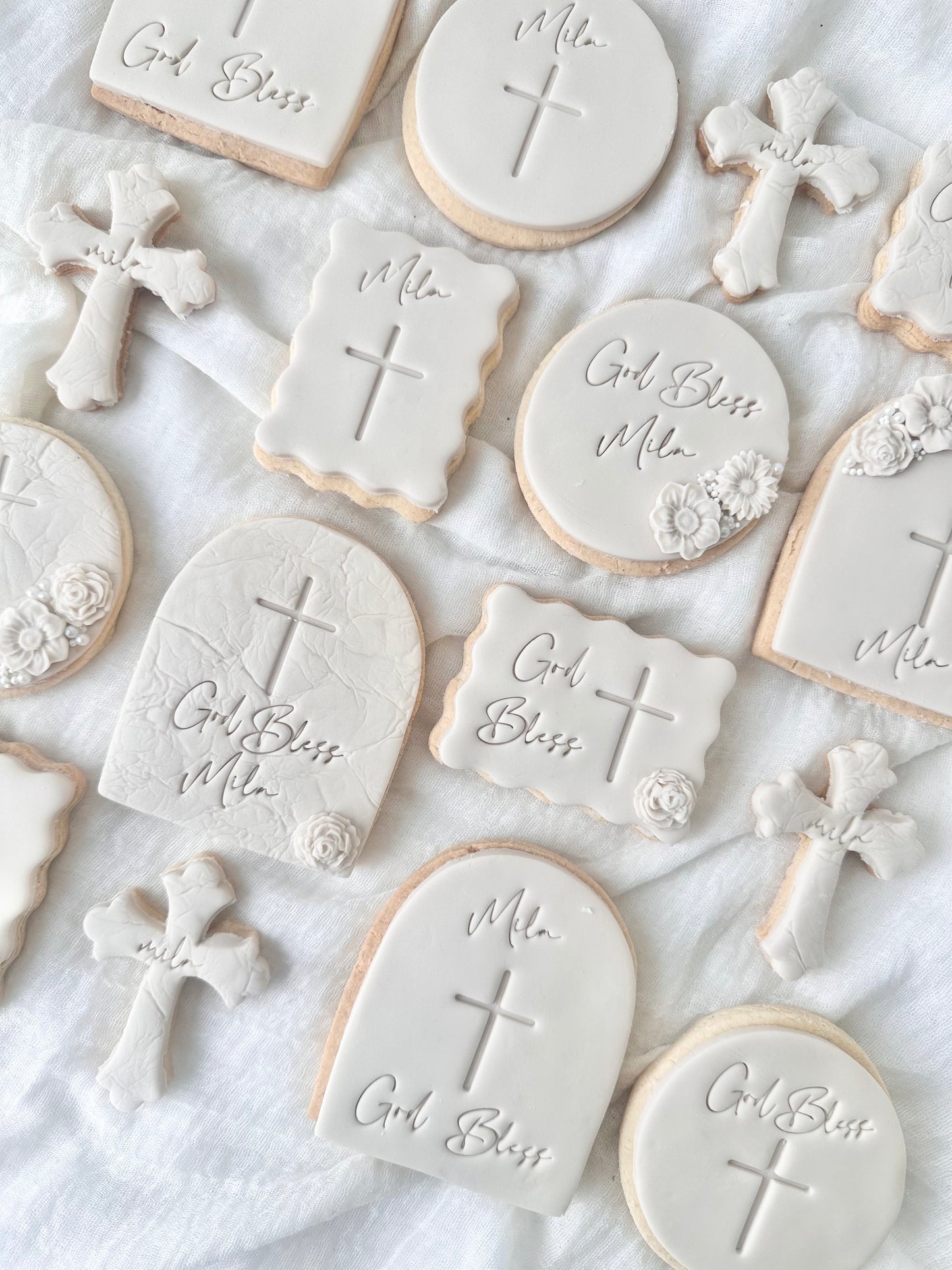 Christening shortbread biscuits