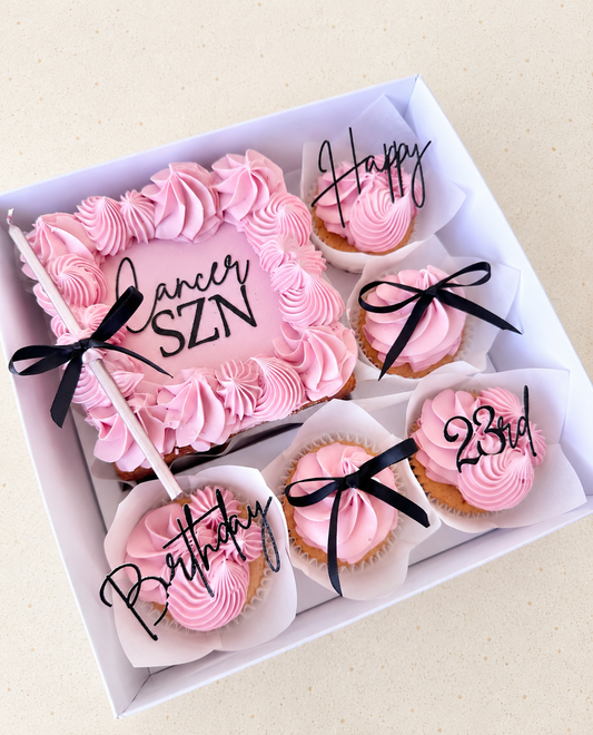Bento Cake with 5 Cupcakes