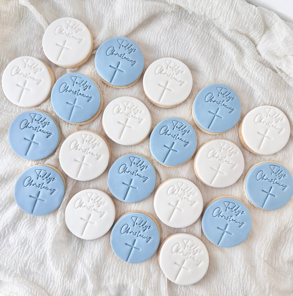 Christening shortbread biscuits