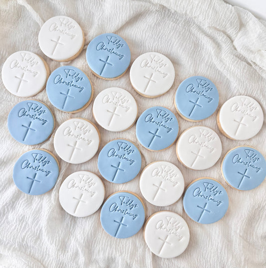 Christening shortbread biscuits