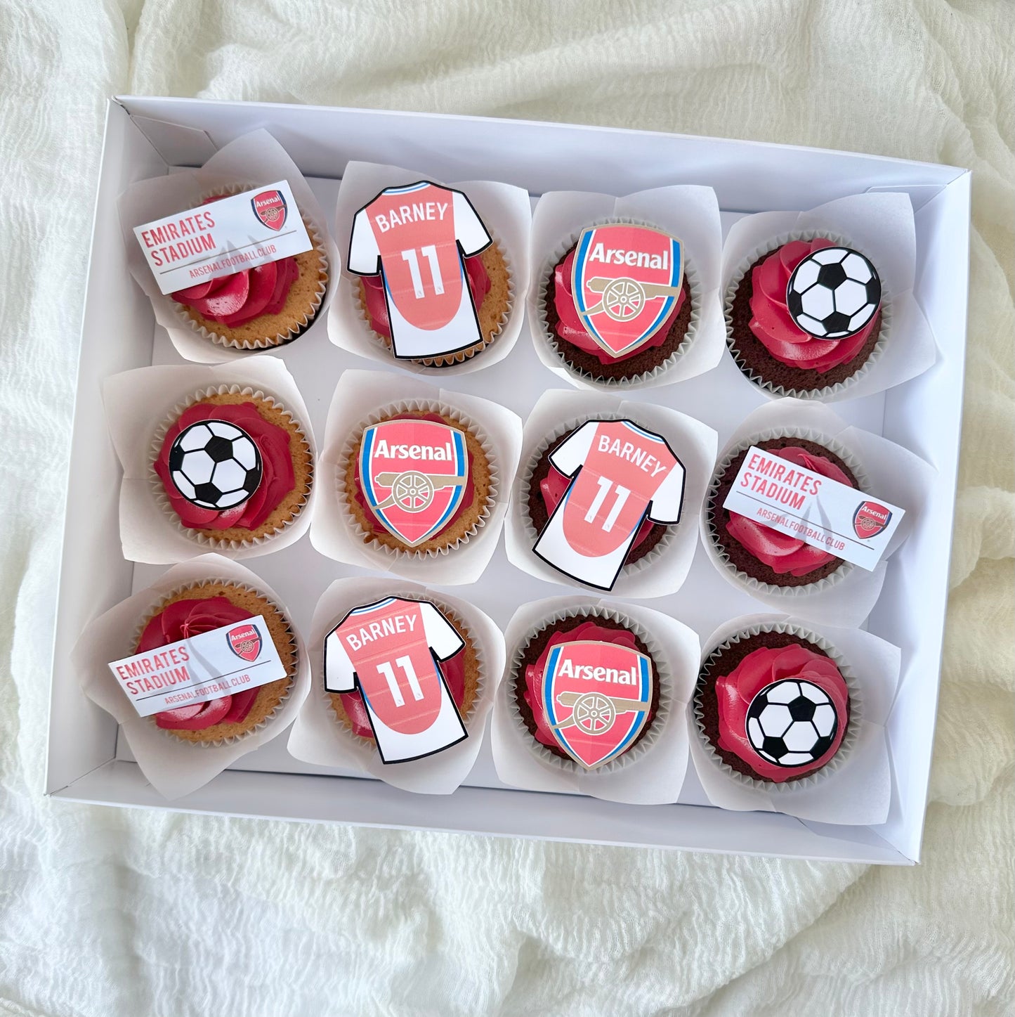 Arsenal Cupcakes
