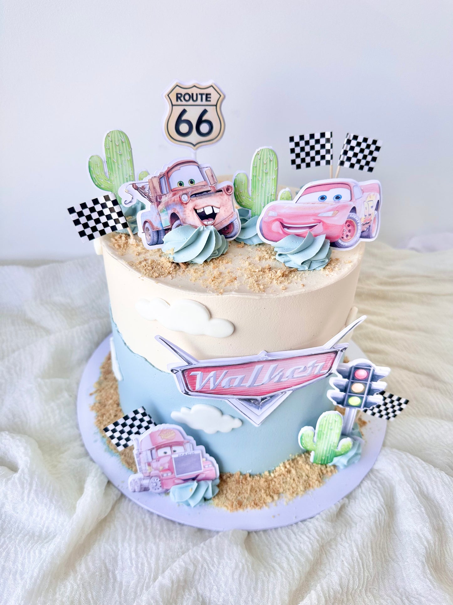 Cars themed cake