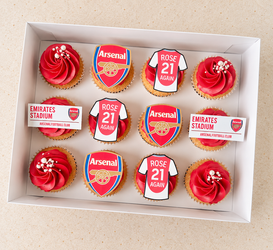 Football themed cupcakes