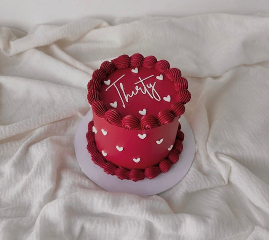 Cake of hearts