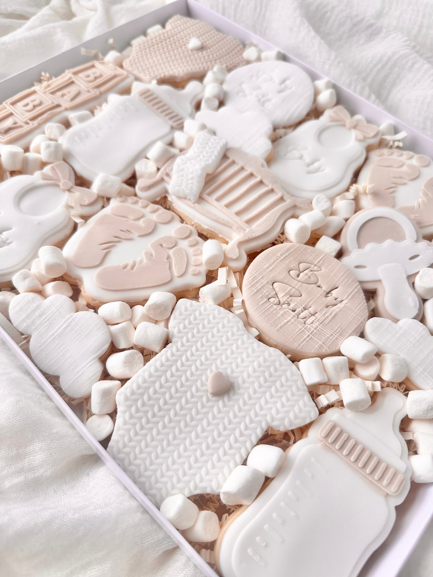 Baby themed shortbread box