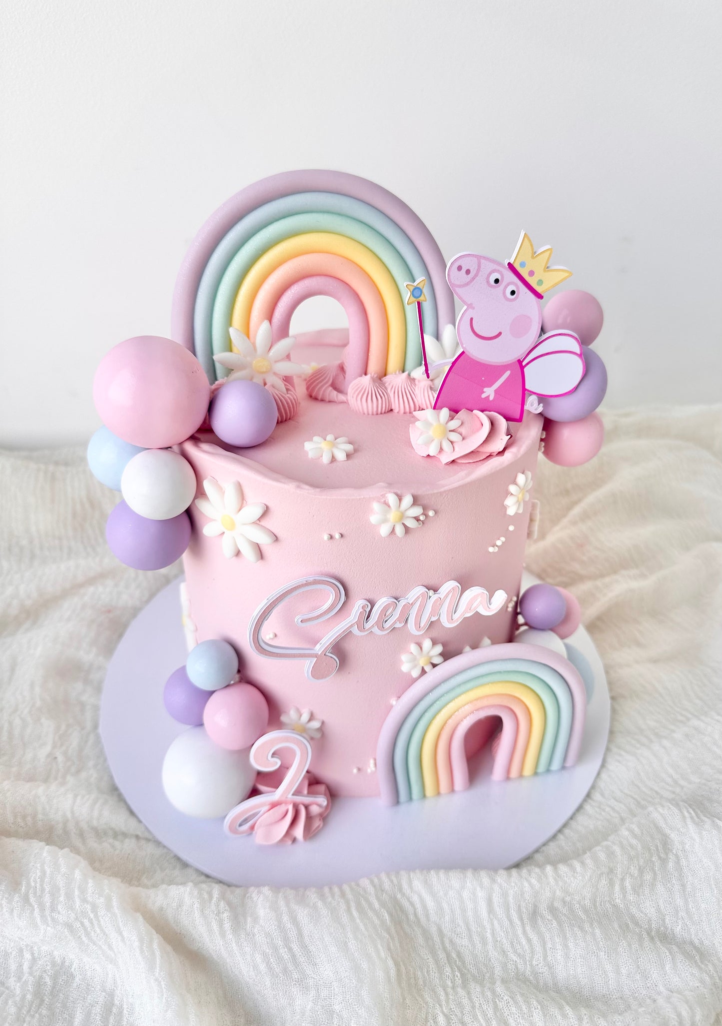 Peppa pig themed cake