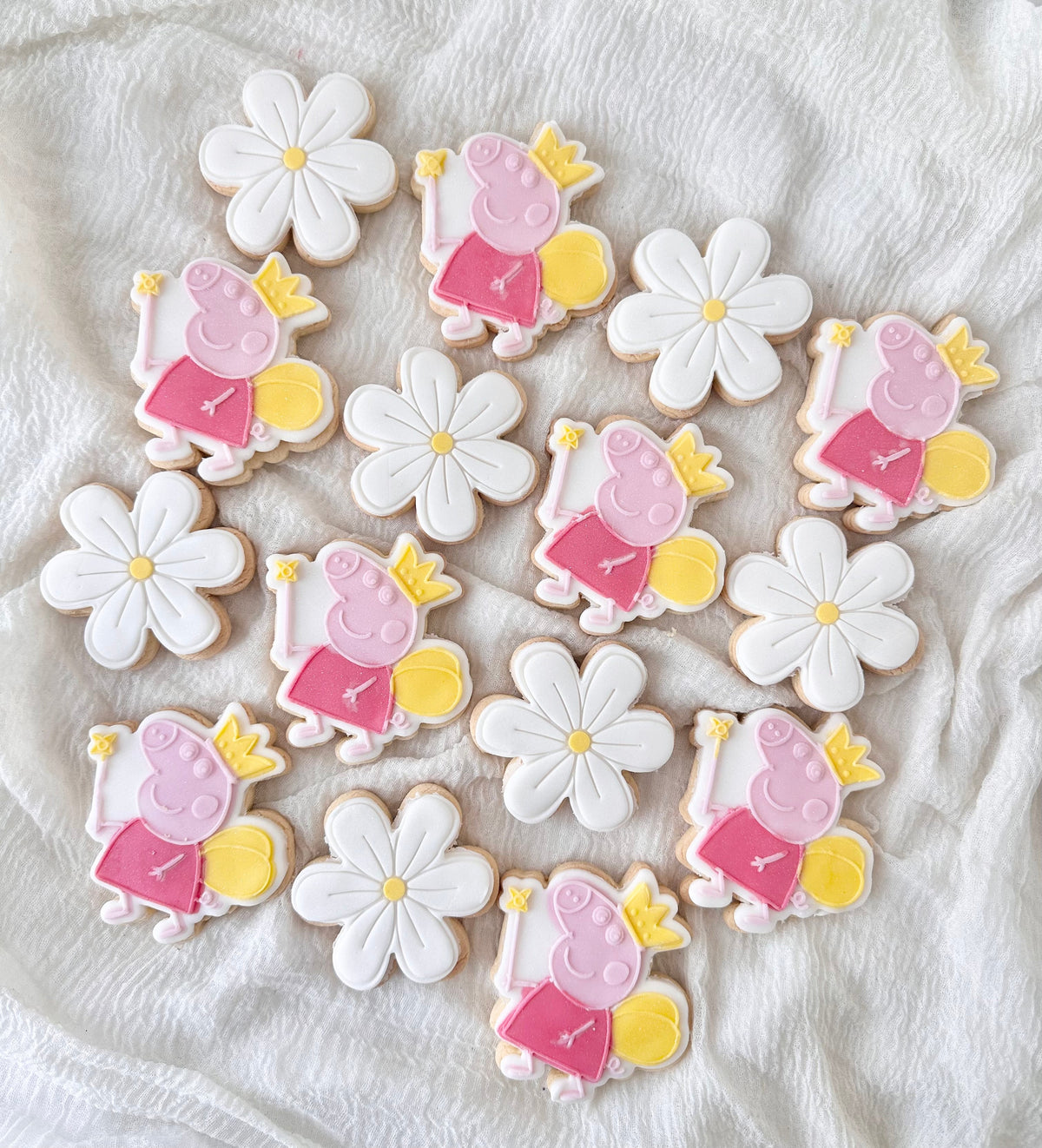 Peppa pig themed biscuits