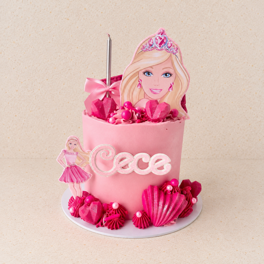 Barbie themed didi cake
