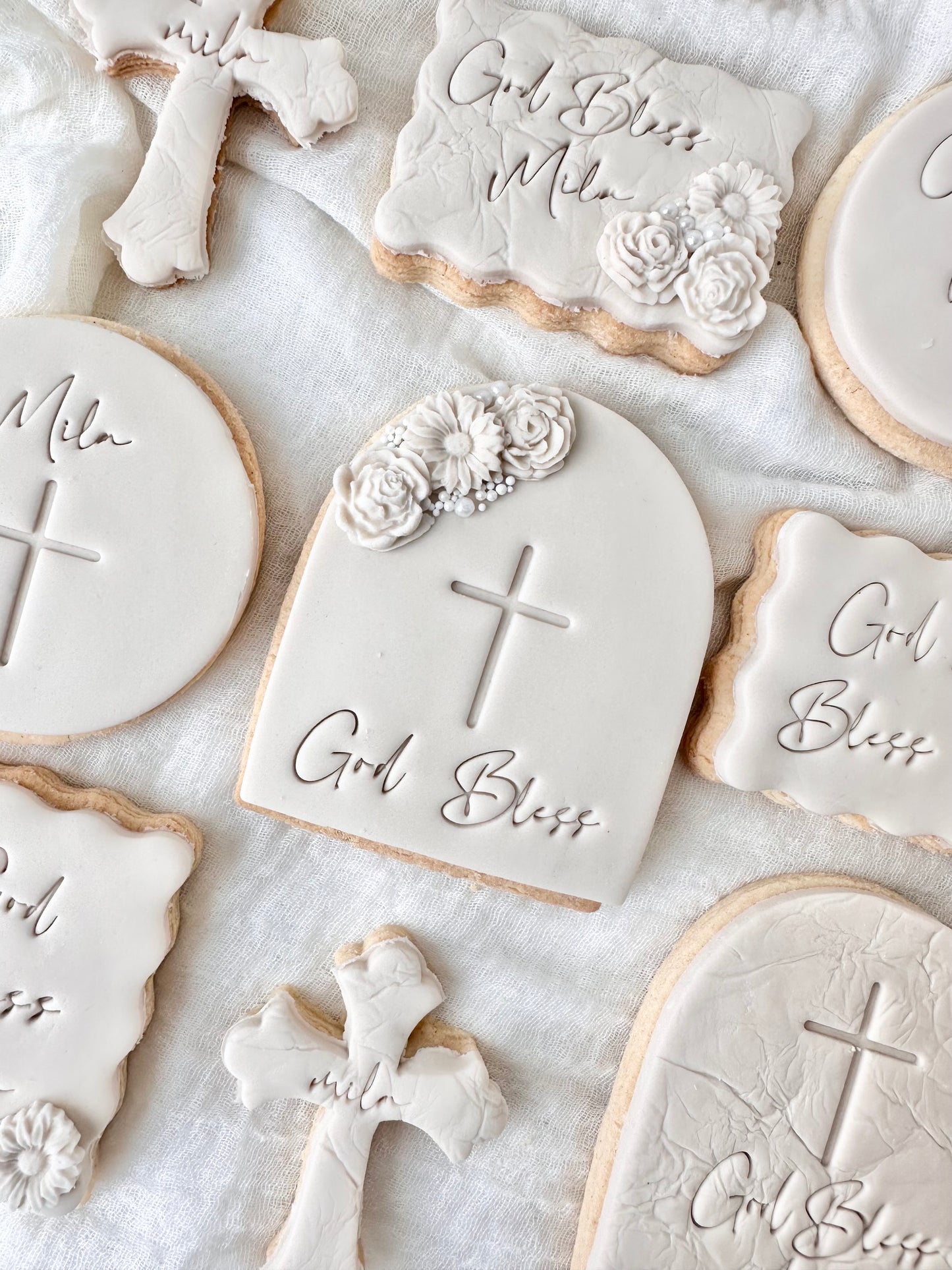 Christening shortbread biscuits