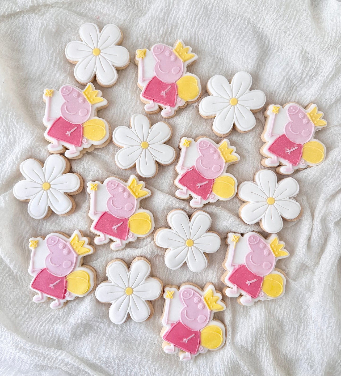 Peppa pig themed biscuits