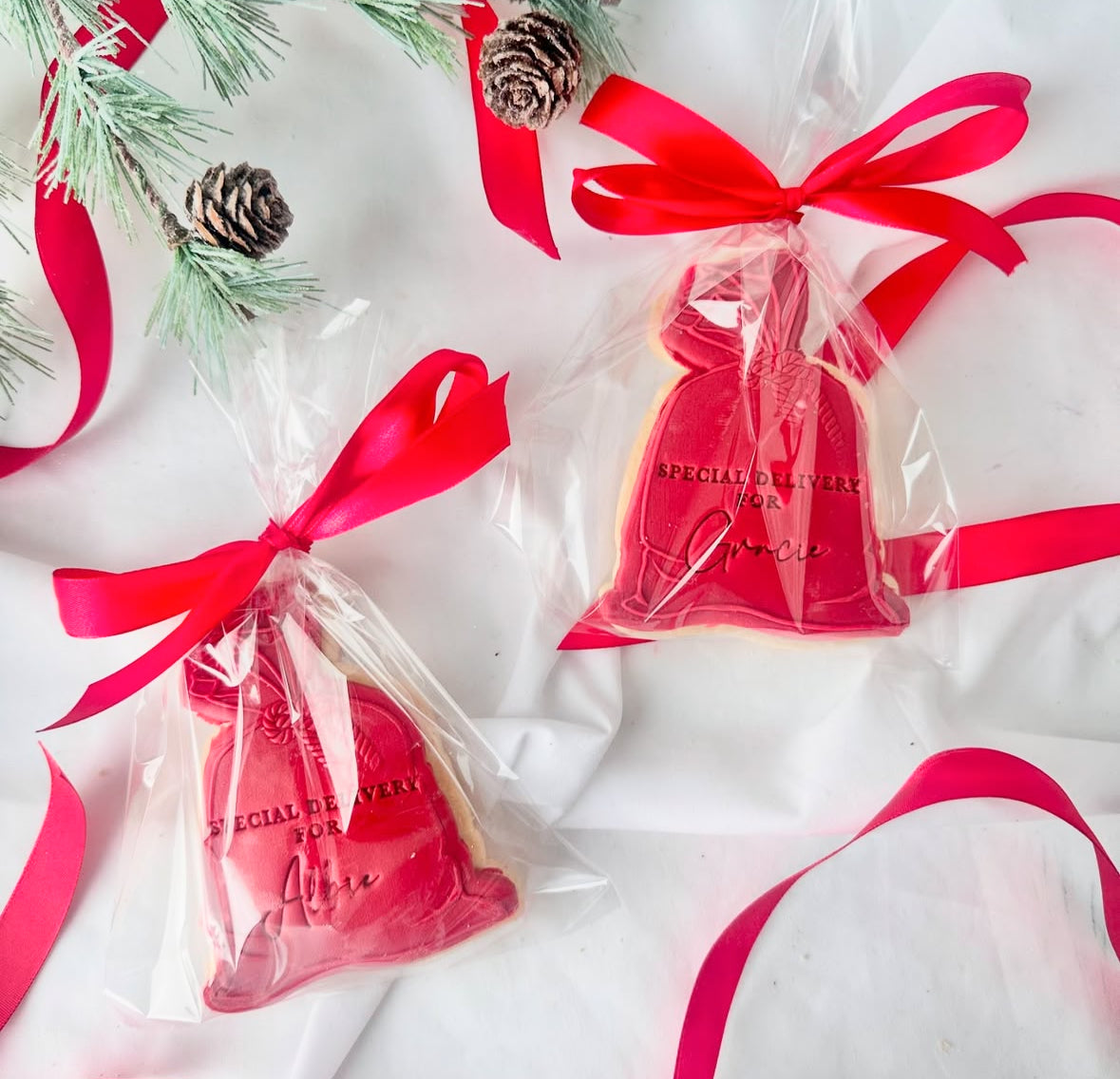 Personalised Christmas sack shortbread biscuits