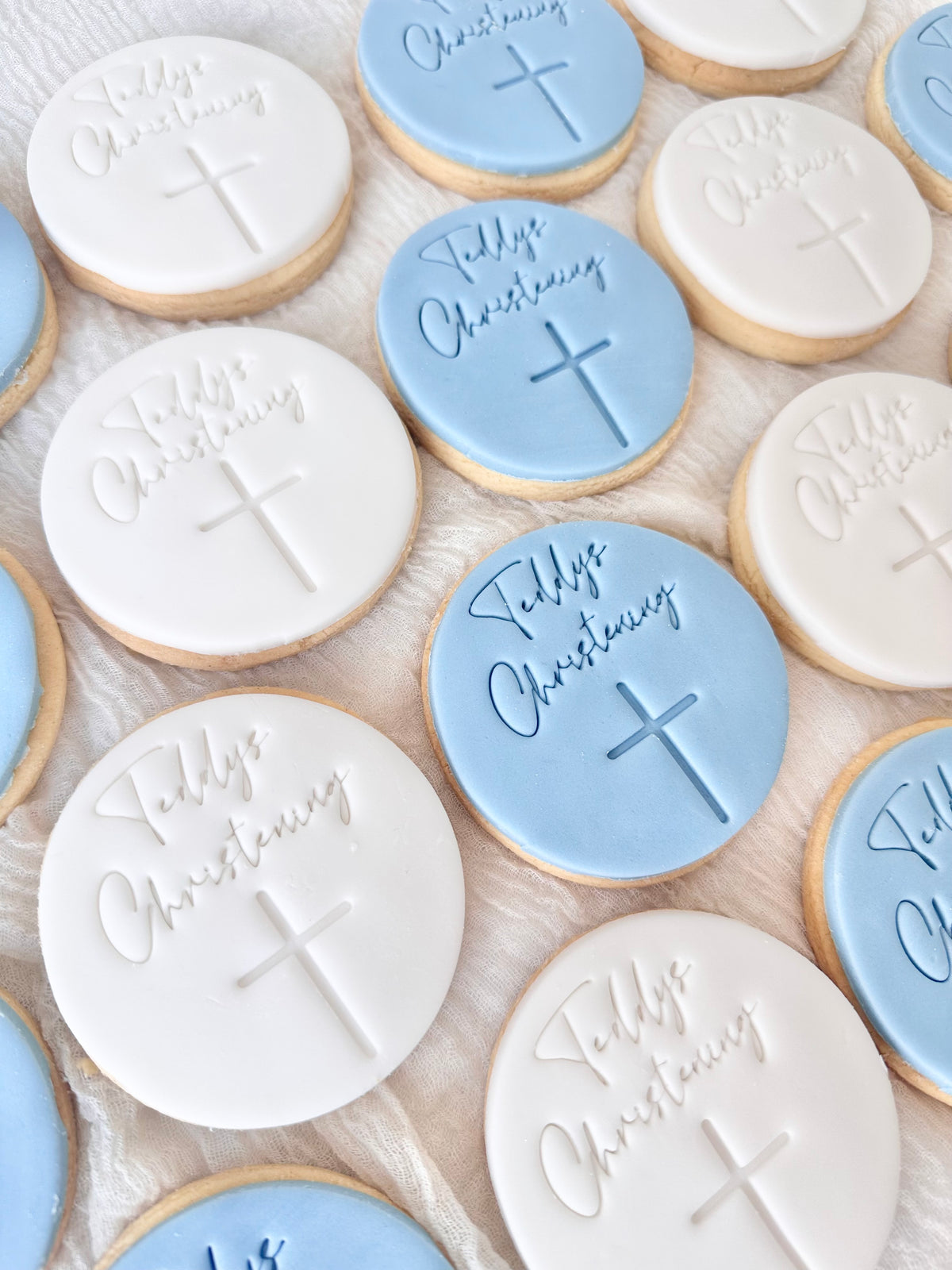 Christening shortbread biscuits