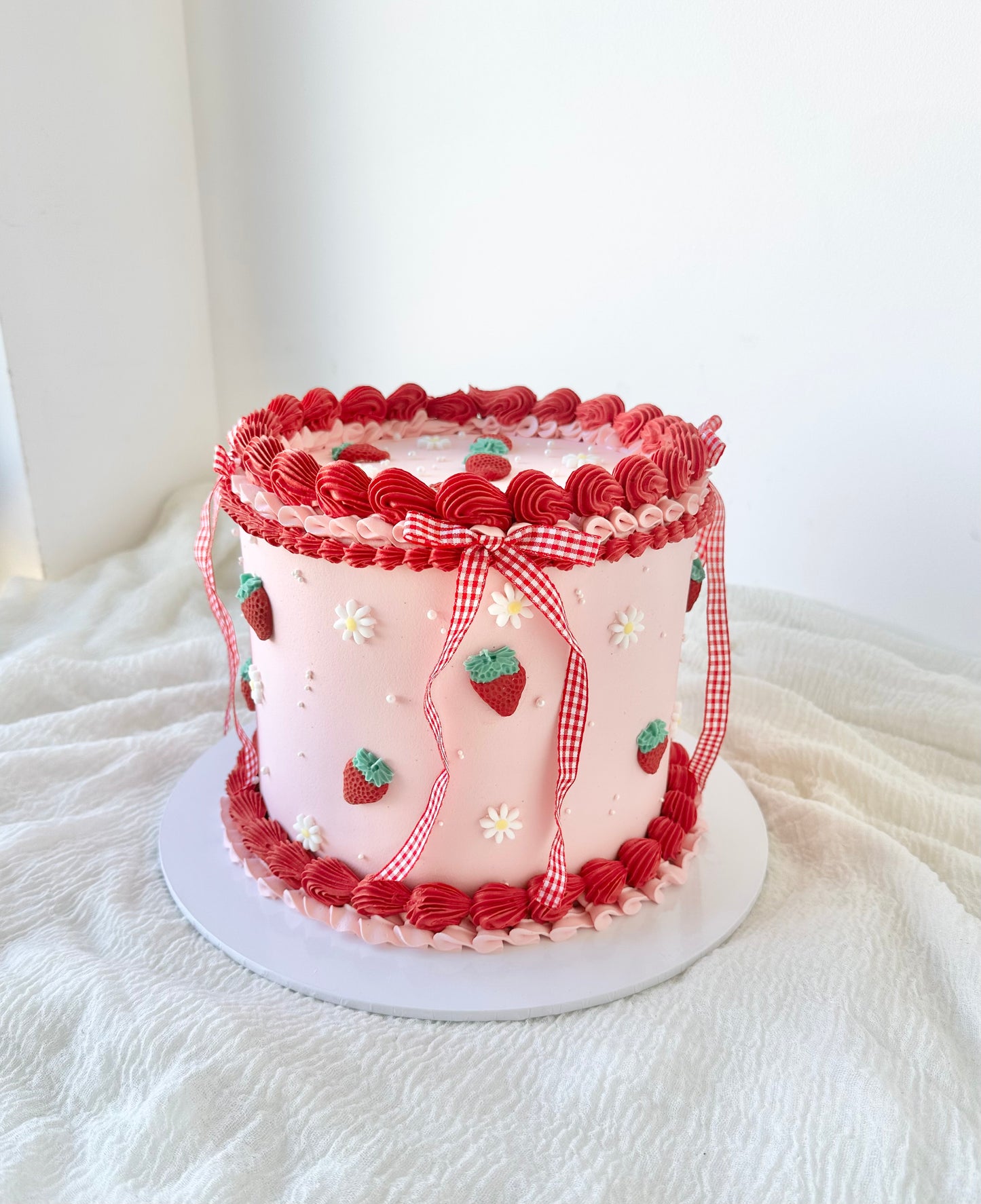 Strawberry themed cake