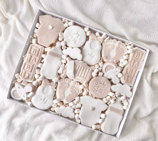 Baby themed shortbread box
