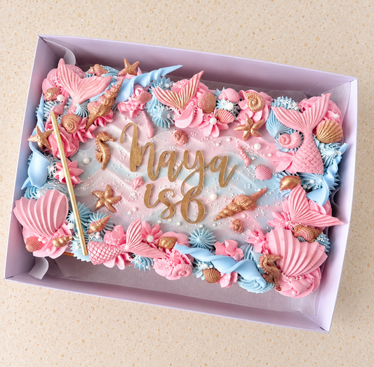 Mermaid sheet cake